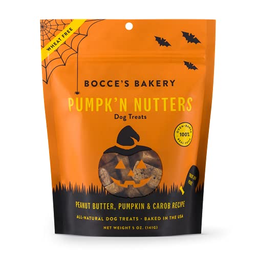 Bocce's Bakery All-Natural, Seasonal, Halloween Dog Treats, Wheat-Free, Limited-Ingredient Biscuits Made in The USA, 5 oz