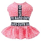 CuteBone Two Piece Dog Sports Dress Athleisure Puppy Skirt Lightweight Small Dogs Girl Clothes Cat Apparel SPS11L